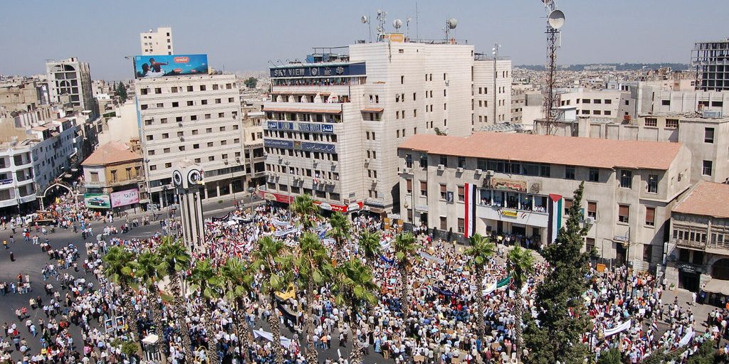 demonstration in homs